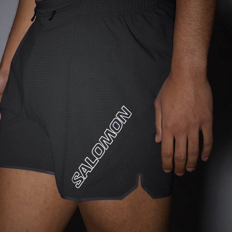 Black Salomon Sense Aero 5'' Men's Shorts | PH 43652C